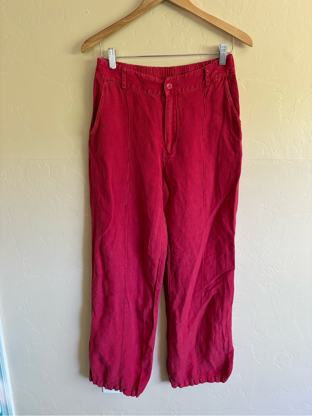 YFB Young Fabulous Broke Linen Blend Boho Baggy Loose Fit Pants Size Medium